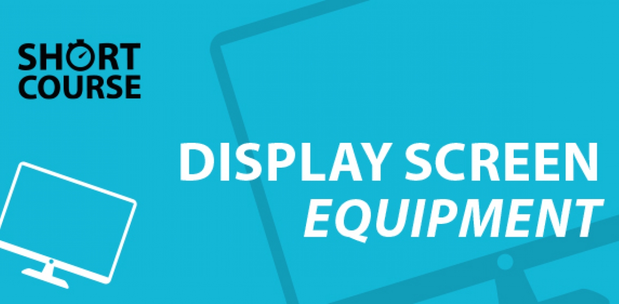 Display screen equipment e-learning short course 