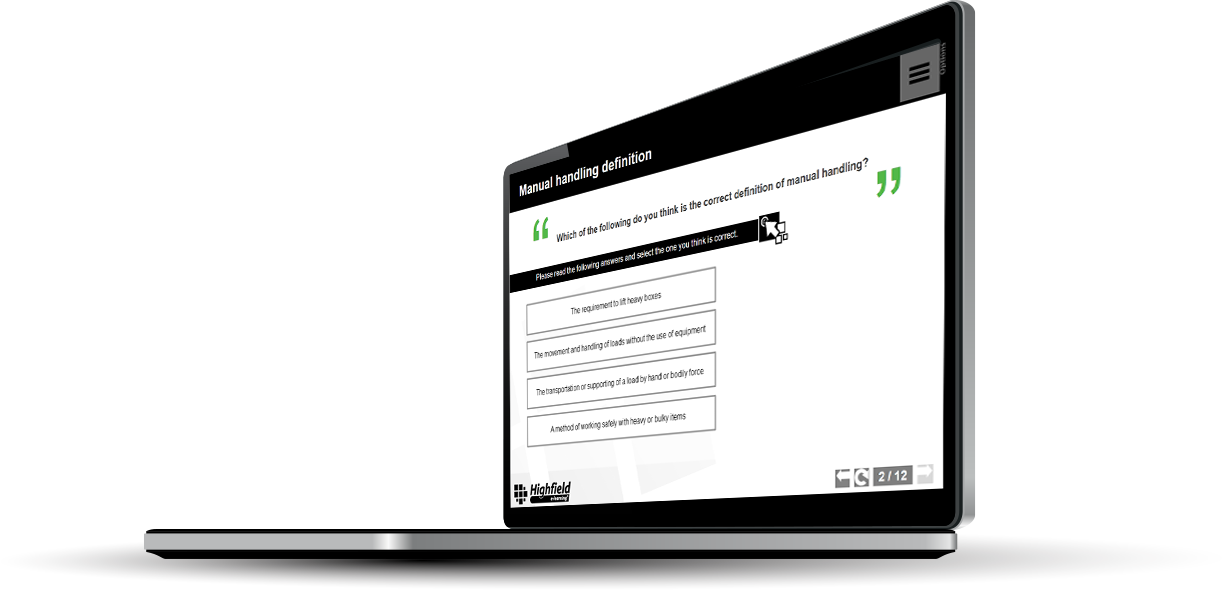 Manual Handling - Highfield Online Training