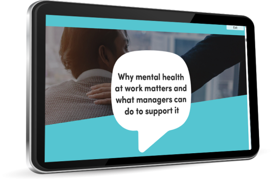 HOT Lite - Mental health awareness for managers - tablet view